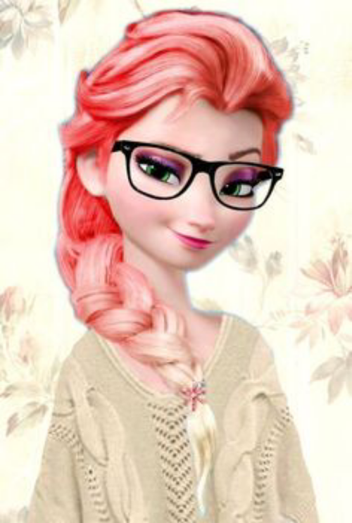 elsa with glasses
