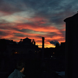 sunset roma city urban phothography